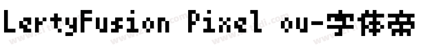 LertyFusion Pixel ou字体转换